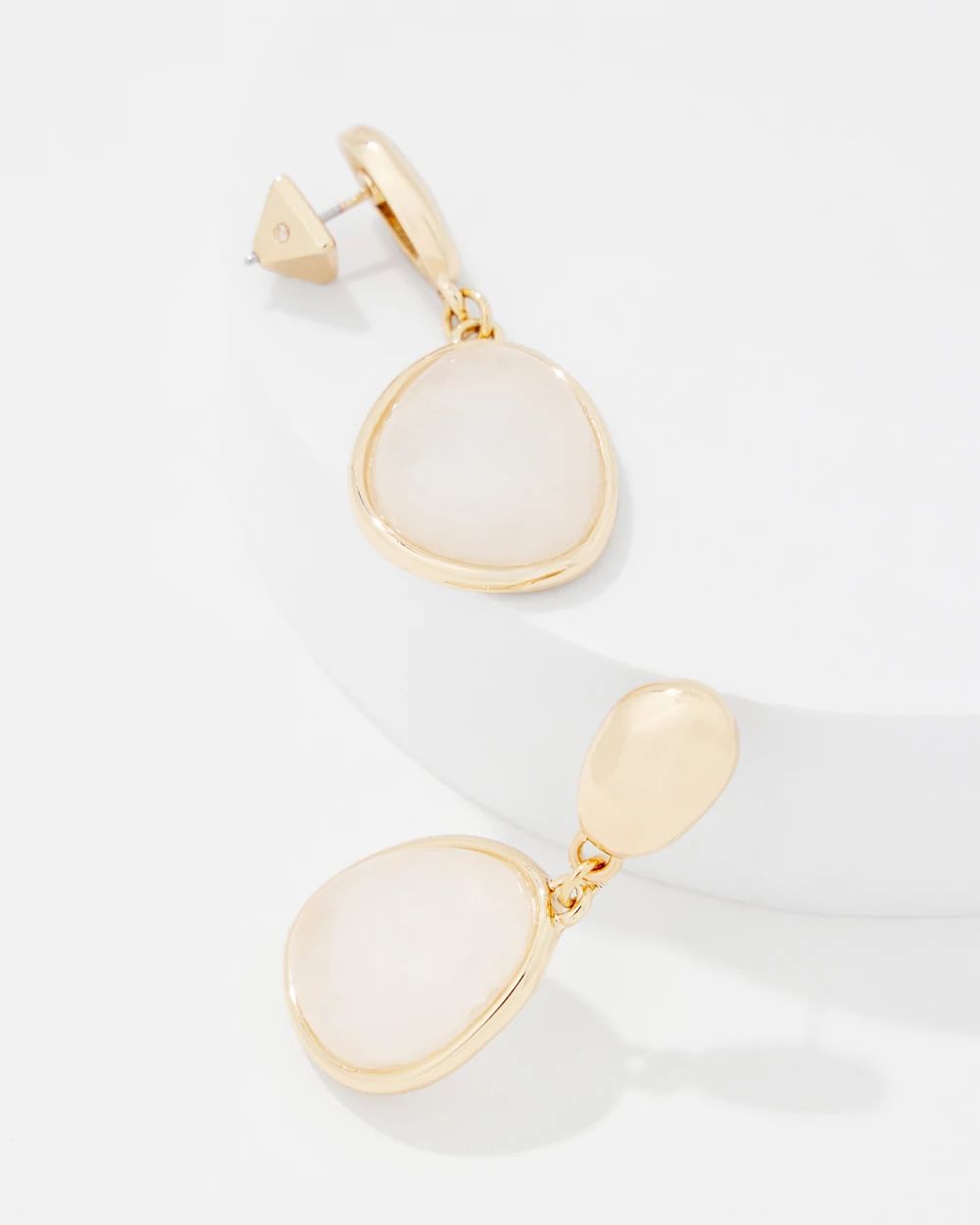 Quartz Drop Earrings
