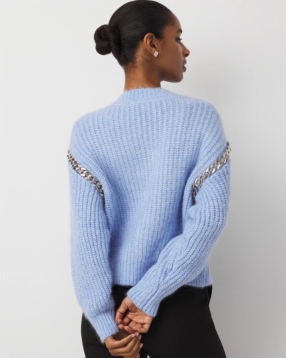 Chain Detail Pullover Sweater