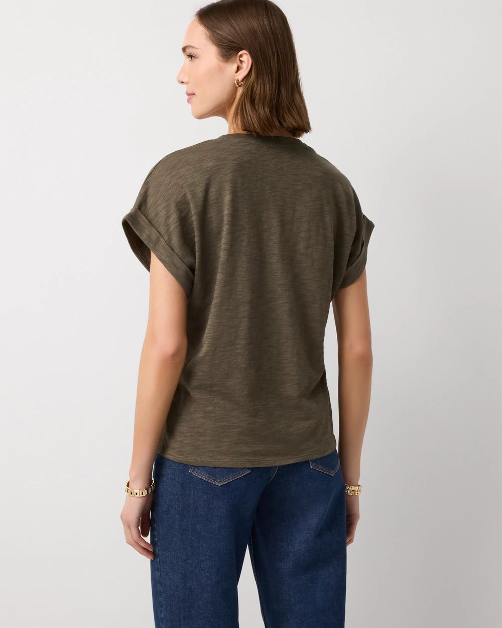 V-neck Short Sleeve Tee