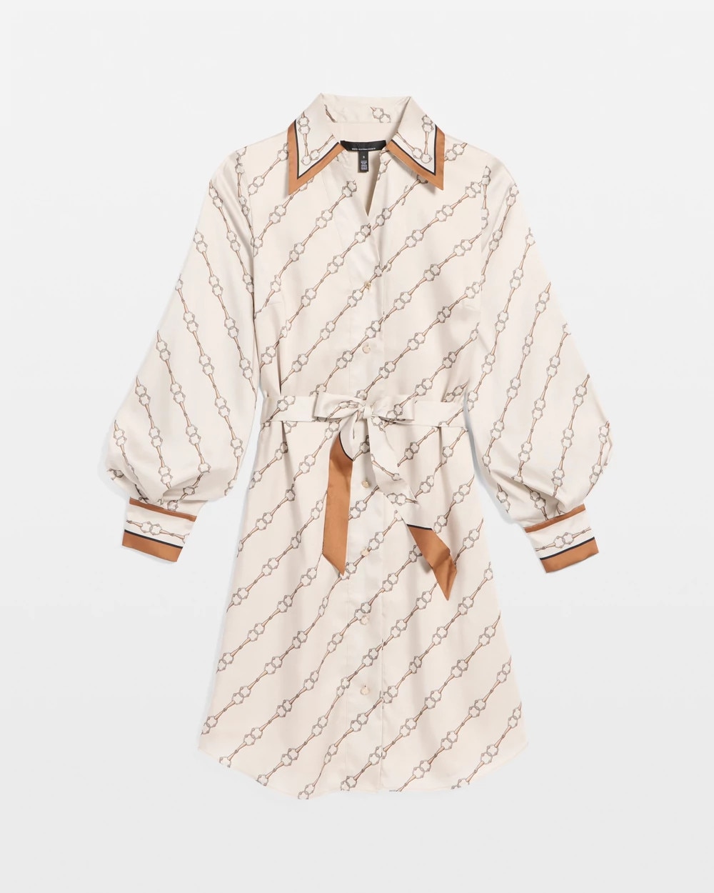 Satin Shirt Dress