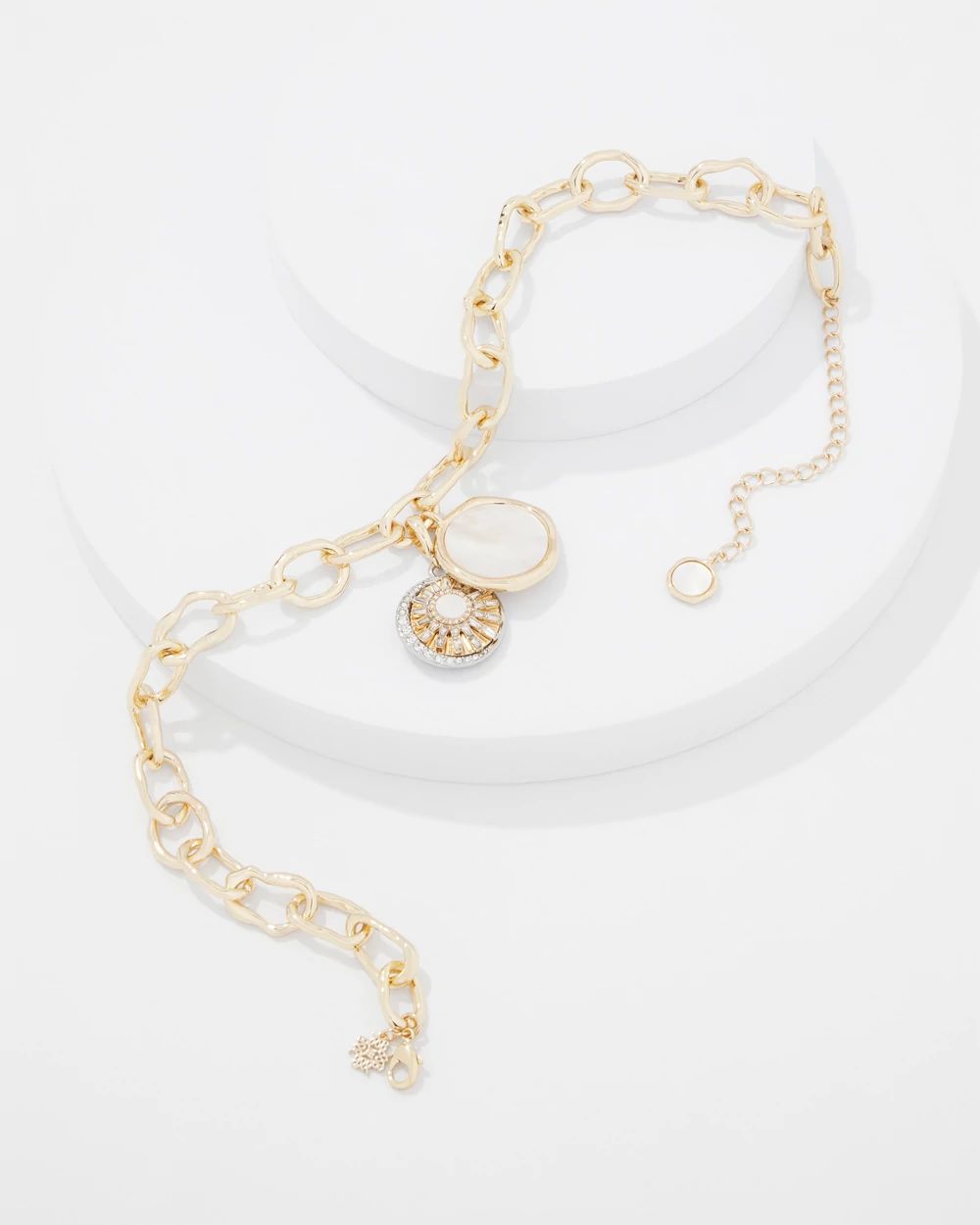 Mother of Pearl Charm Necklace