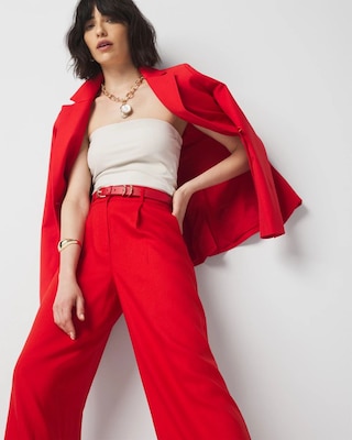 Petite Pleated Wide Leg Pant click to view larger image.