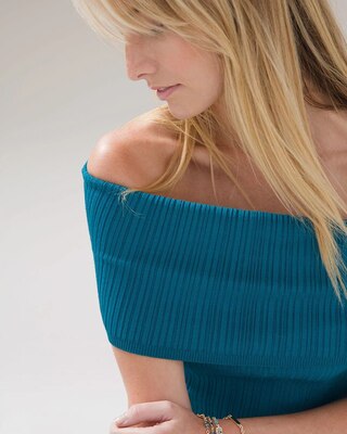 Off The Shoulder Ribbed Top