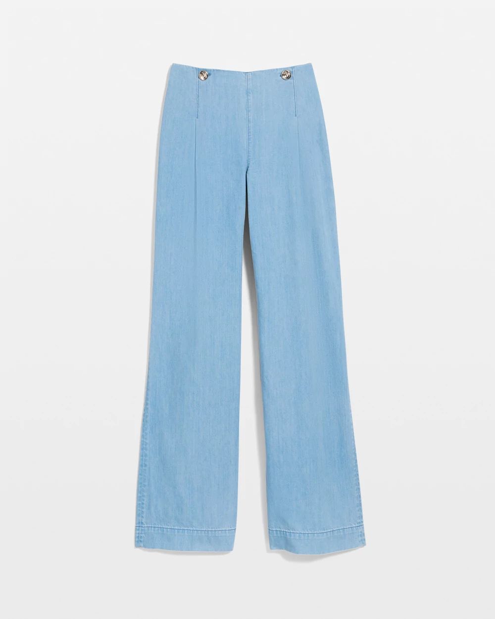 Petite Wide Leg Featherweight Trouser Jean