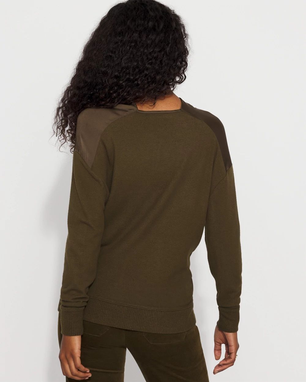 Satin Mix Snit Top