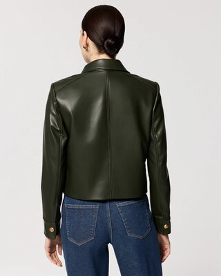 Cropped Button-Front Jacket click to view larger image.