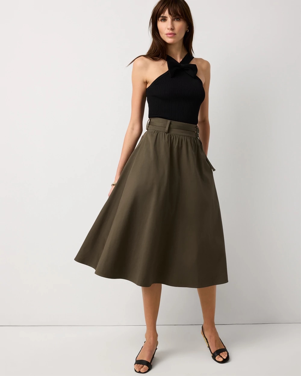 A-line Midi Skirt