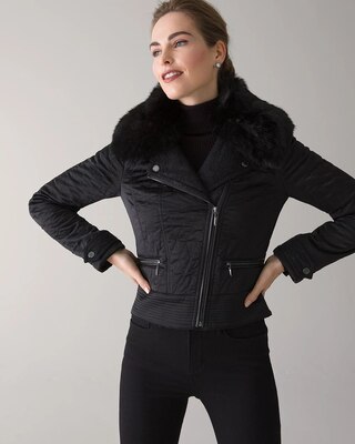 Faux Fur Collar Puffer