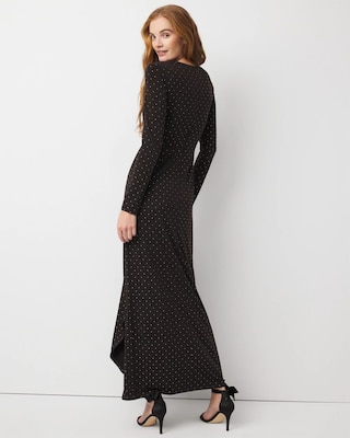 Embellished Long Sleeve Gown click to view larger image.