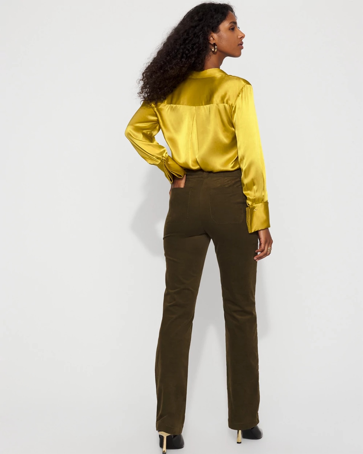 White House Black Market High-rise Riley Corduroy Trousers