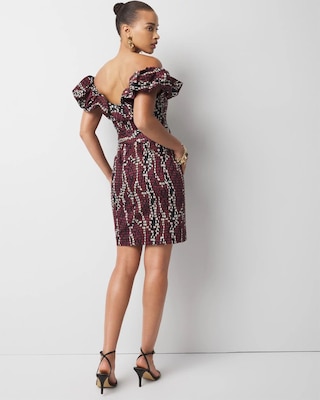 Off-the-Shoulder Poplin Mini Dress click to view larger image.