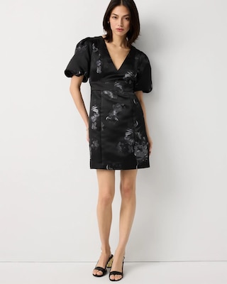 Puff Sleeve Mini Dress