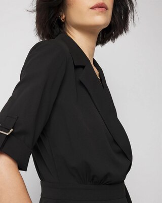 Crepe Shirt Dress click to view larger image.