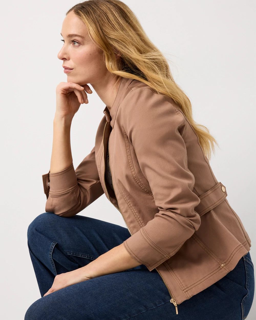 Petite Pret Zip-Up Jacket