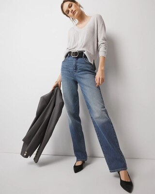 Extra High-Rise Relaxed Straight Jeans click to view larger image.