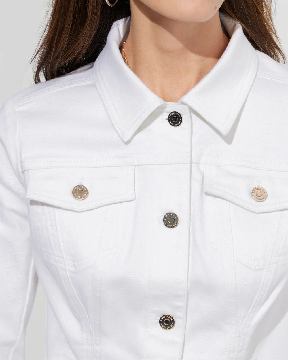 Outlet WHBM Slim Trucker Denim Jacket