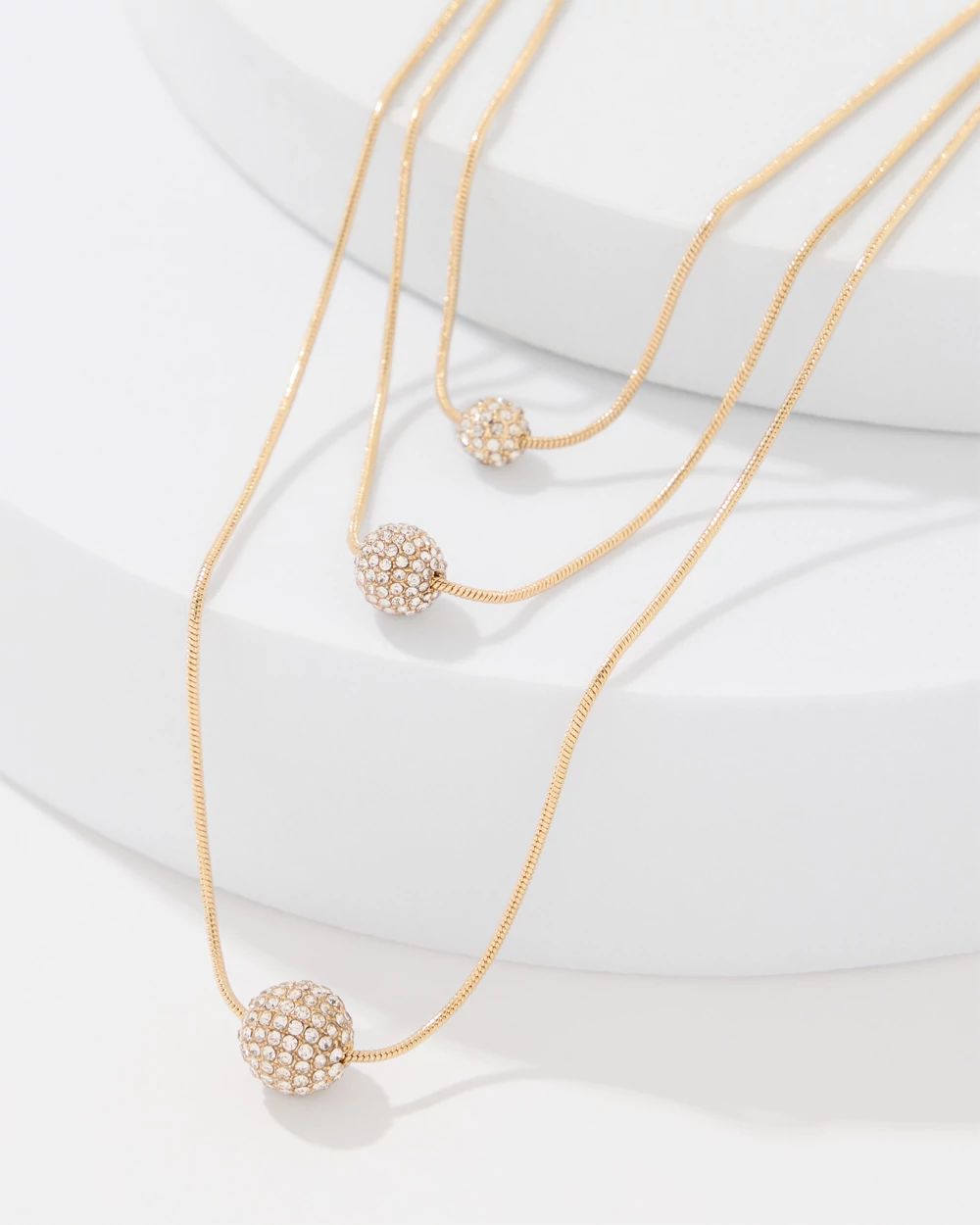 Pavé Pendant Convertible Necklace click to view larger image.