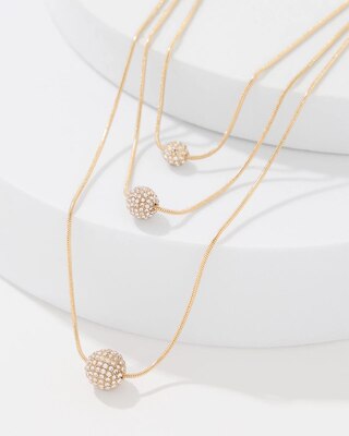 Pavé Pendant Convertible Necklace click to view larger image.