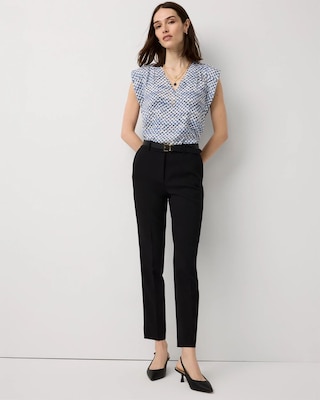 High-Rise Elle Slim Ankle Pant click to view larger image.