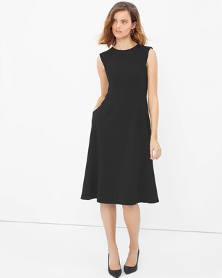 Bateau Fit-and-Flare Dress