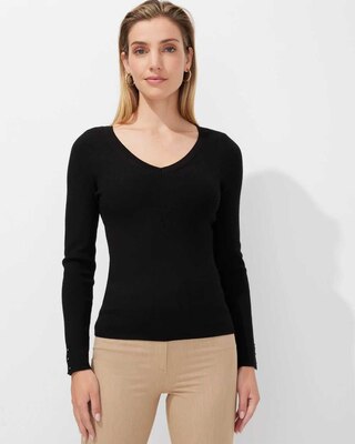 Outlet WHBM V-Neck Pullover Sweater