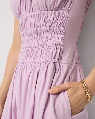 Ruched Tank Midi Dress click to view larger image.