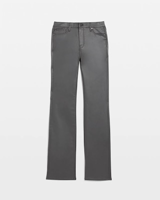 High Rise Coated Bootcut Jeans click to view larger image.