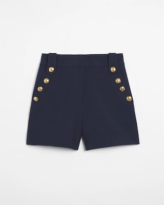 Curvy Mariner Button Shorts click to view larger image.
