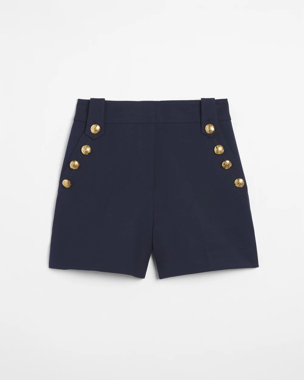 Curvy Mariner Button Shorts