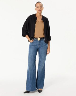 Dolman Sleeve Zip-Up Jacket
