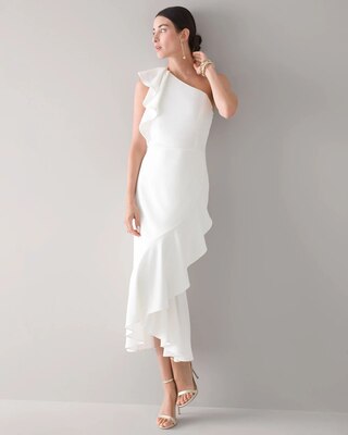 One Shoulder Midi Dress