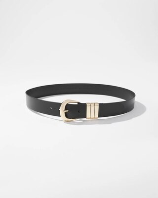 Leather Three-Ring Belt click to view larger image.