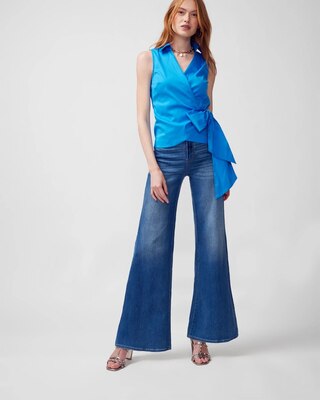 Poplin Wrap Top
