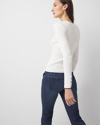 Ribbed Crewneck Pullover click to view larger image.