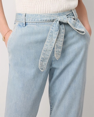 Petite High Rise Tapered Ankle Featherweight Jean click to view larger image.