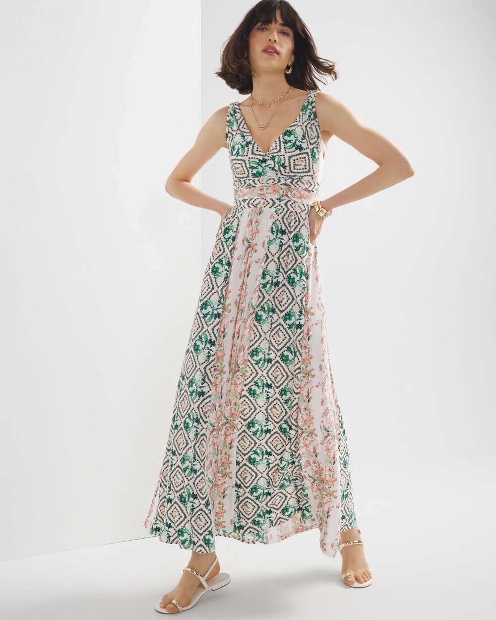 Printed Maxi Dress - image 1