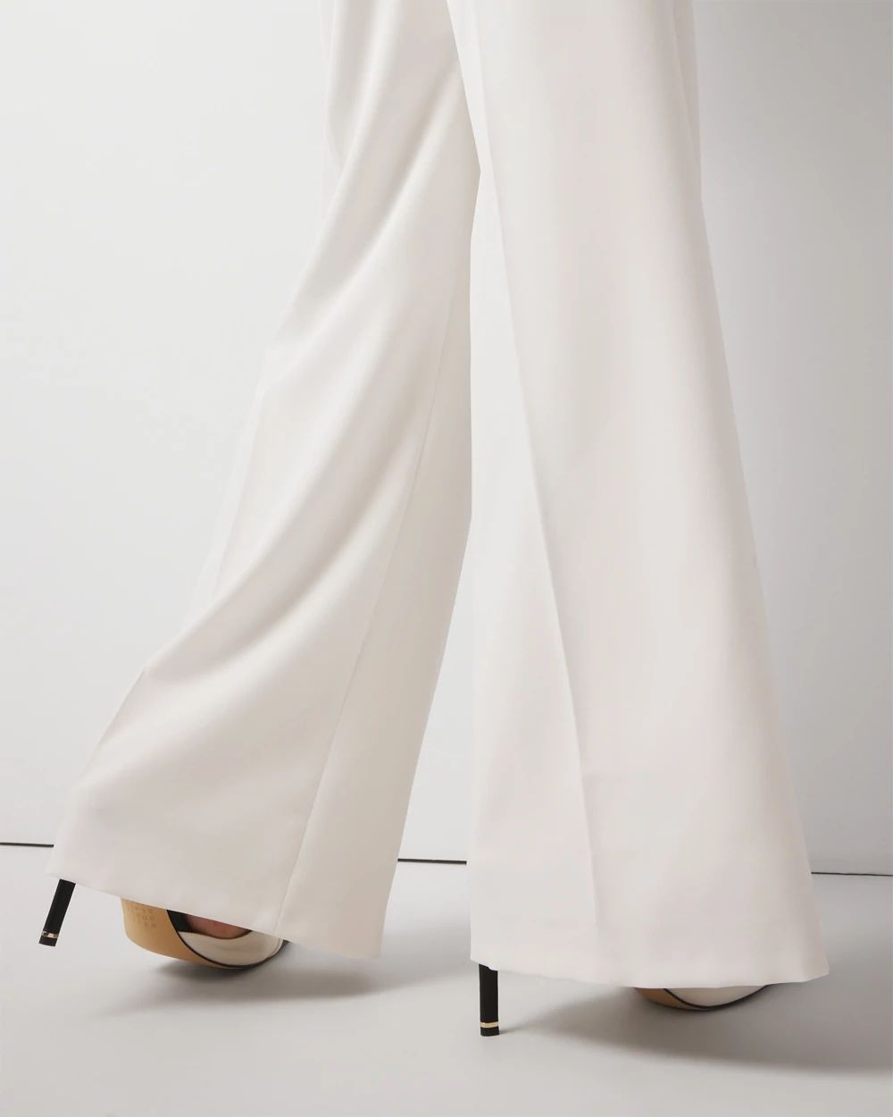 Curvy Pleated Wide Leg Pants