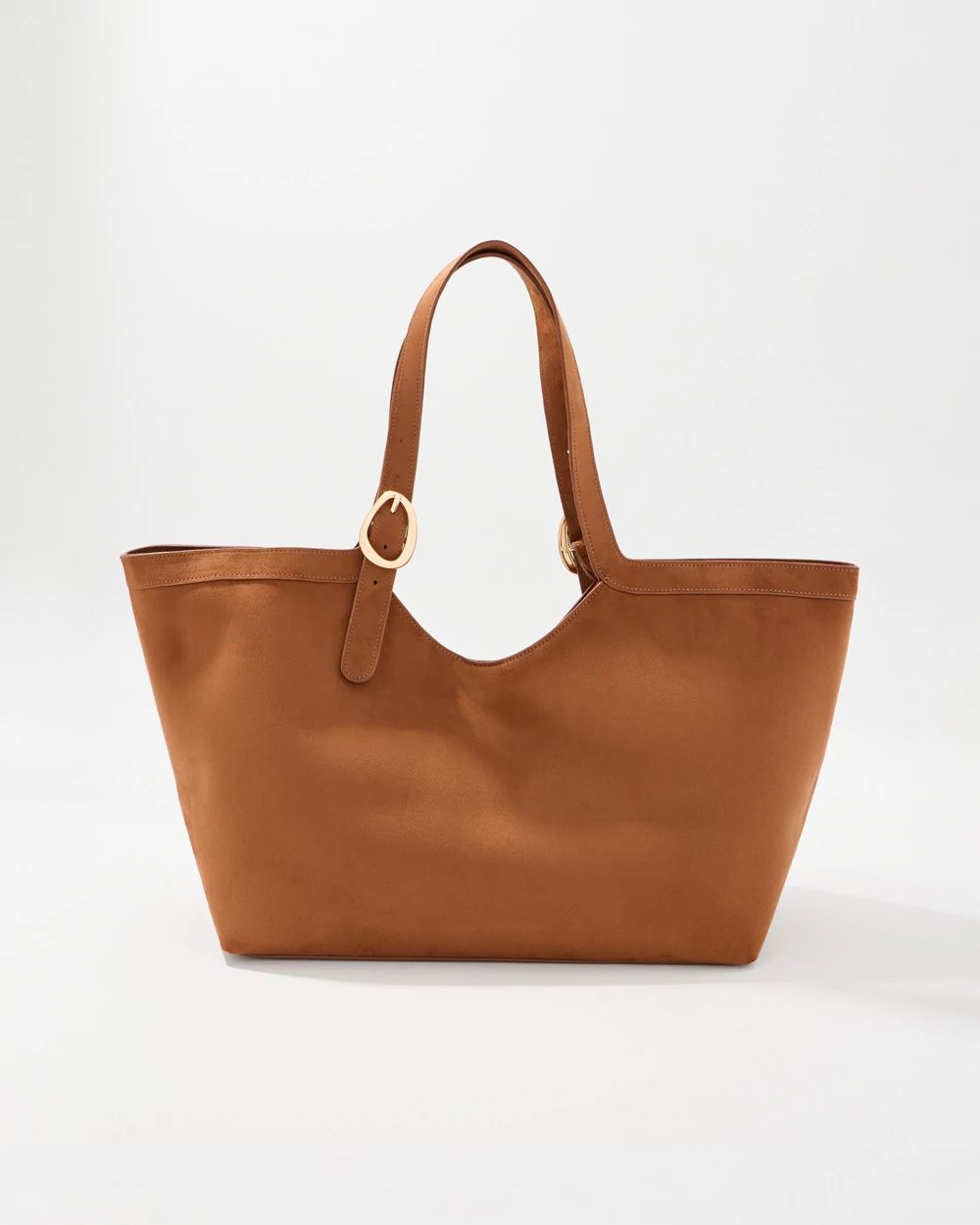 Faux Suede Tote Bag click to view larger image.
