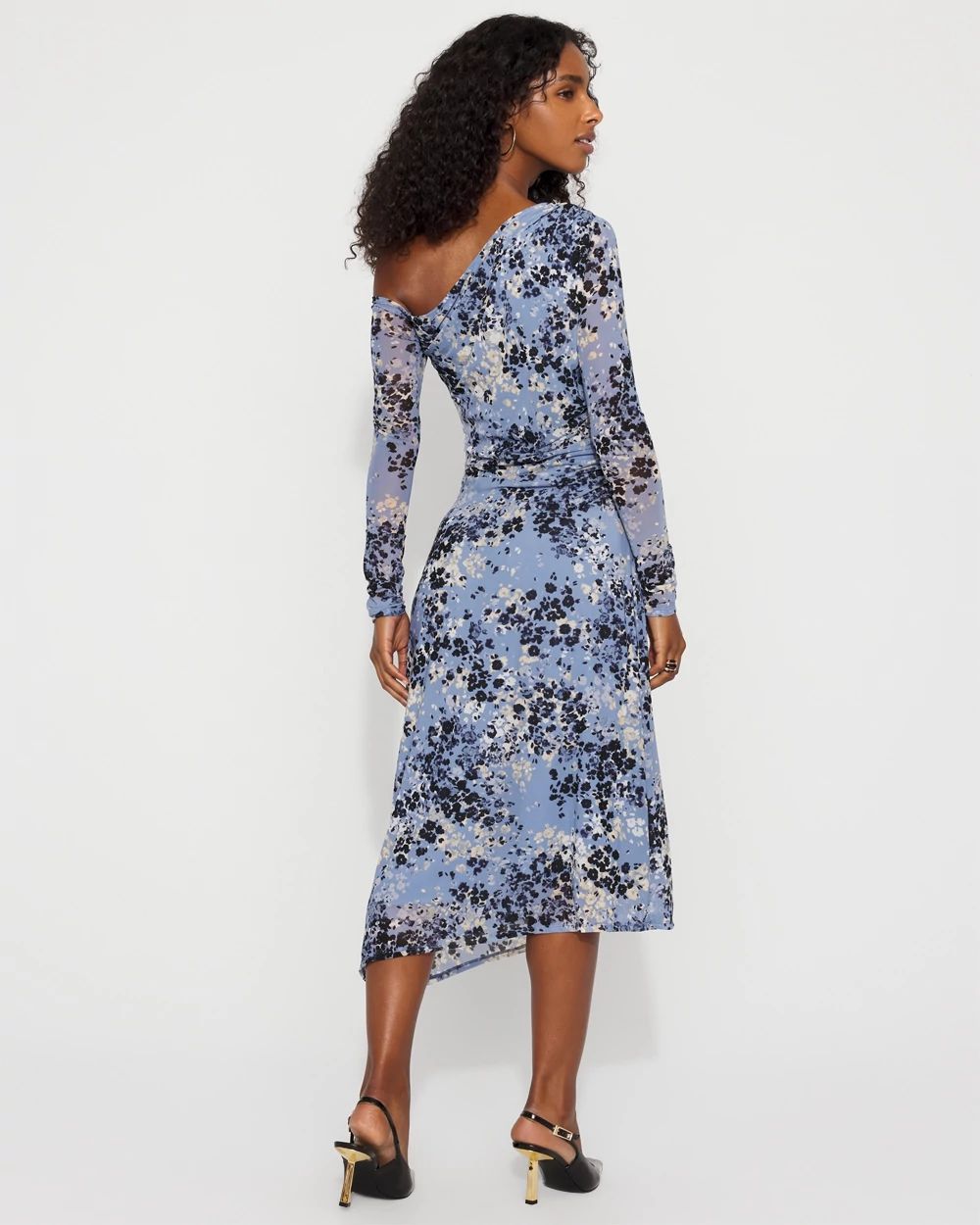 Off-The-Shoulder Bodycon Midi Dress