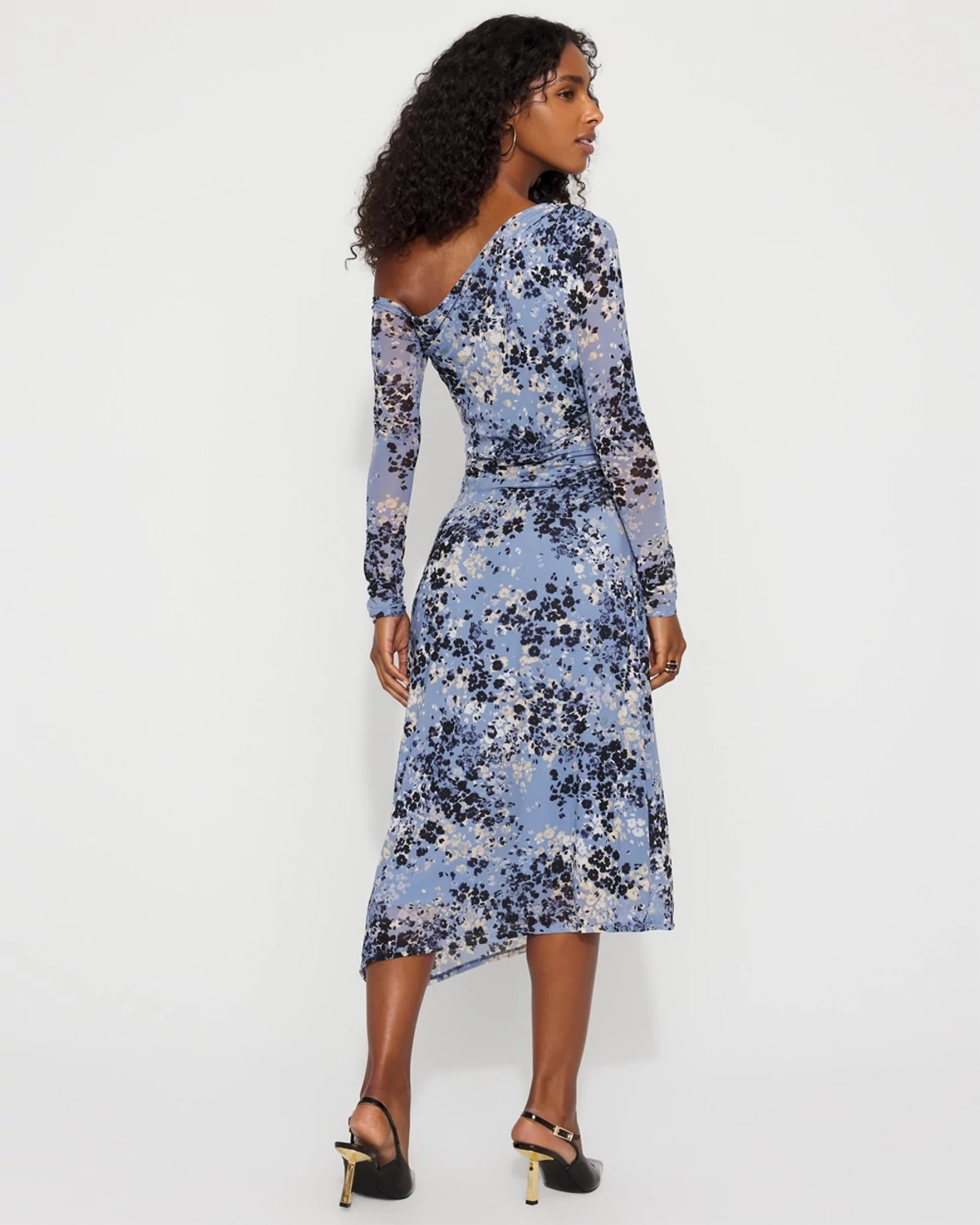 White House Black Market Off-the-shoulder Bodycon Midi Dress