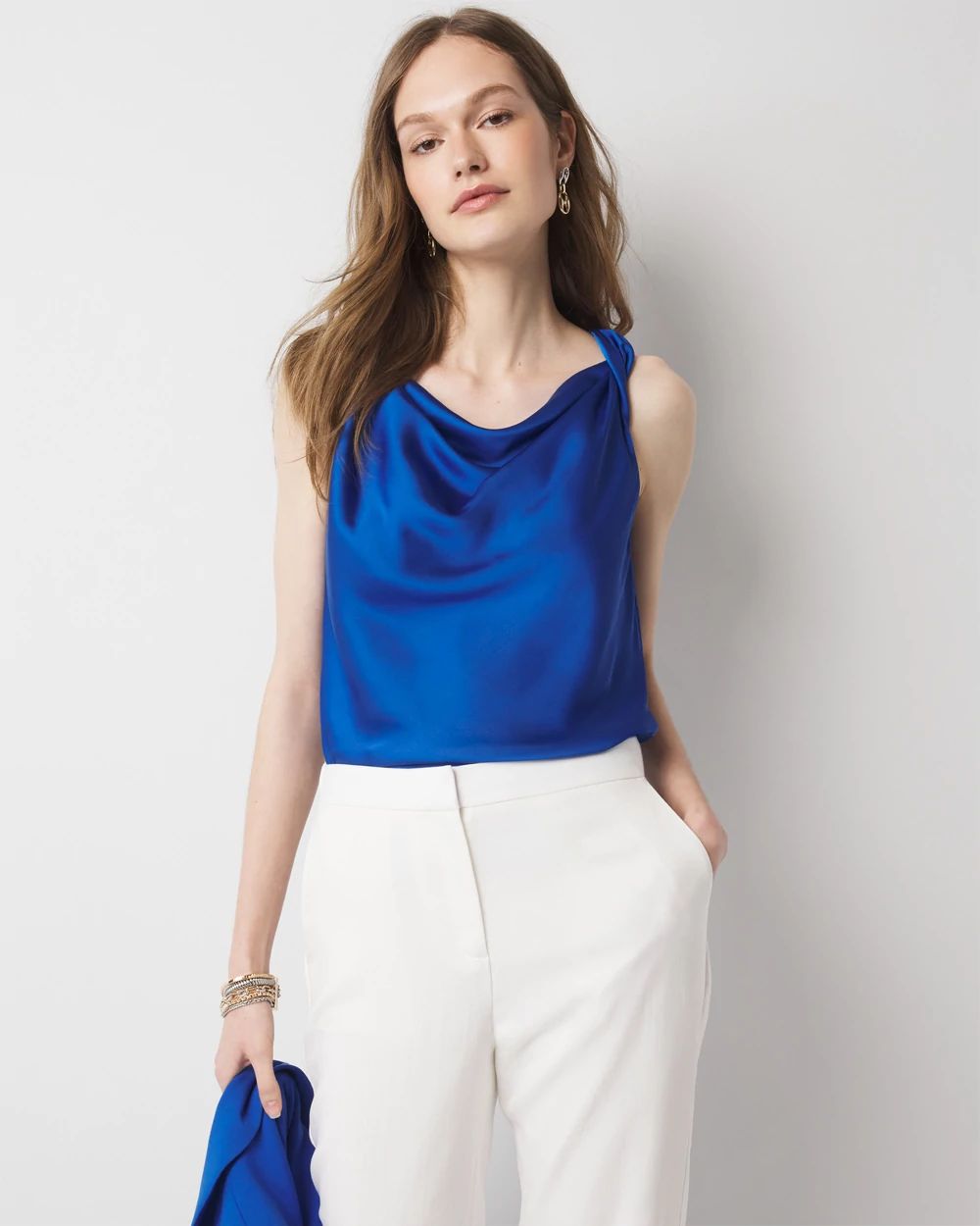 Satin Draped Shell