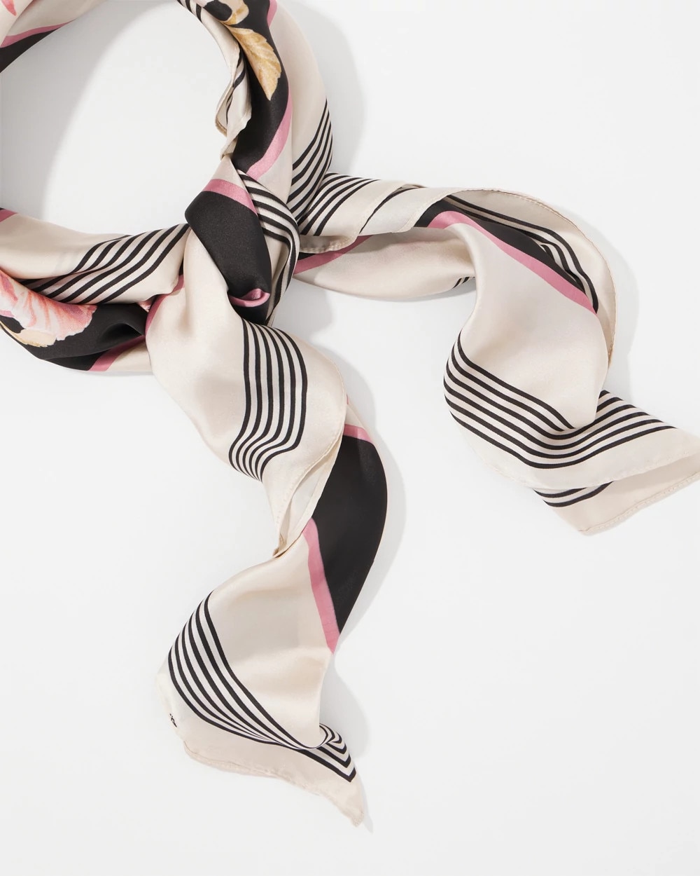 Floral Square Scarf - image 3
