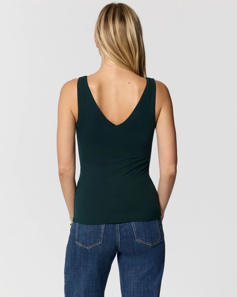 WHBM FORME™ All Ways Stretch Dual Neck Tank click to view larger image.