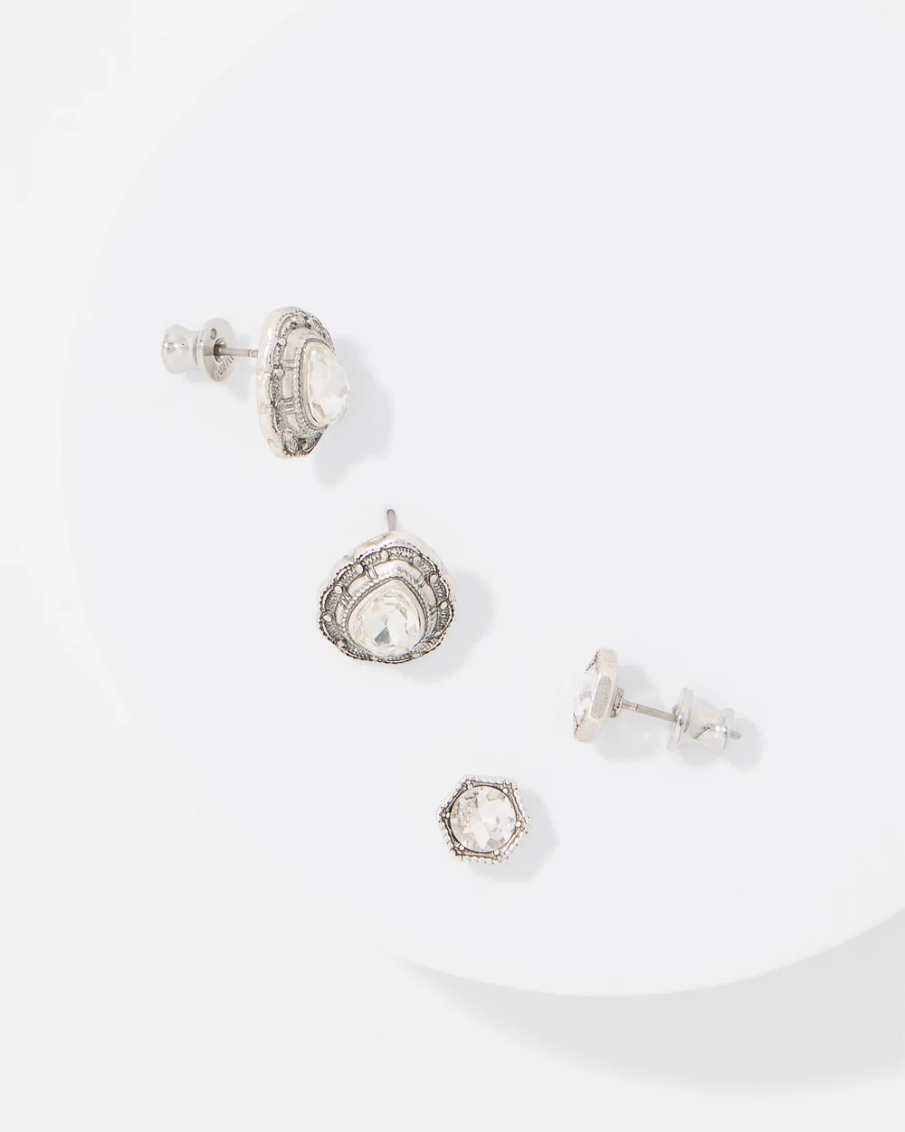 Set of Two Stud Earrings - image 3