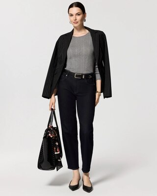 Petite Long Sleeve Crewneck Pullover click to view larger image.