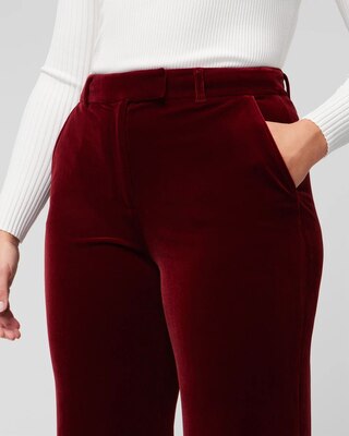 WHBM® Luna Wide Leg Velvet Trousers