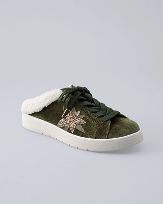 Faux Fur-Lined Sneaker Mules