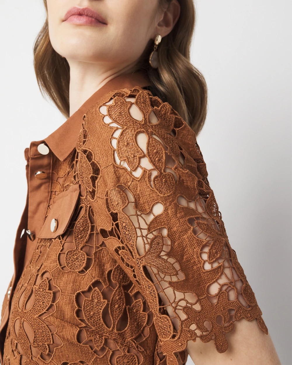Lace Shirt Dress