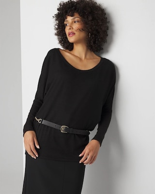 Long Sleeve Ribbed Tunic