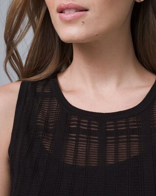Grid Sweater Tank